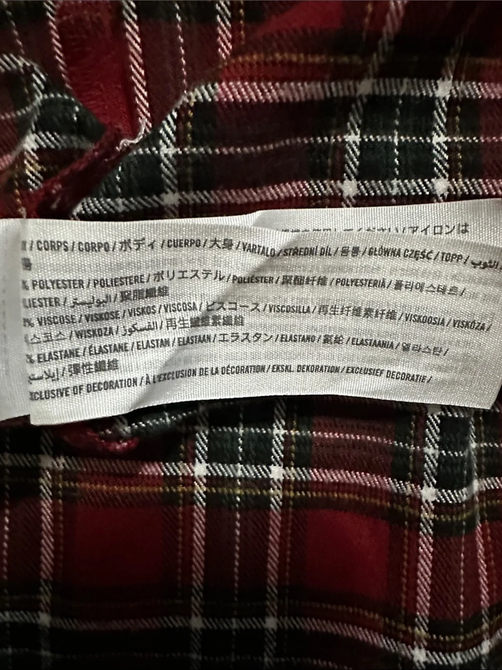 Hollister Ultra High-Rise Red Plaid Tartan Wrap Mini Skirt Size S
